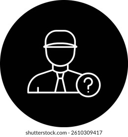 Outsider vector icon. Can be used for printing, mobile and web applications.
