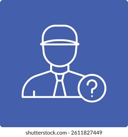 Outsider vector icon. Can be used for printing, mobile and web applications.