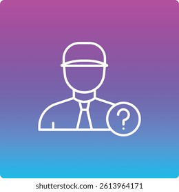 Outsider vector icon. Can be used for printing, mobile and web applications.