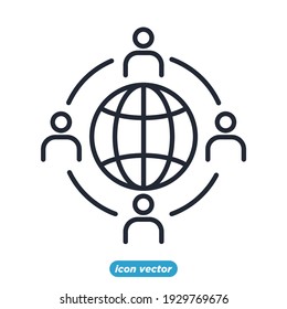 outsource icon. outsource symbol template for graphic and web design collection logo vector illustration