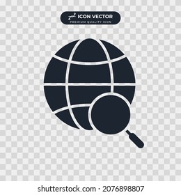 plantilla de símbolo de icono de outsourcing para ilustración vectorial de colección de diseño gráfico y web