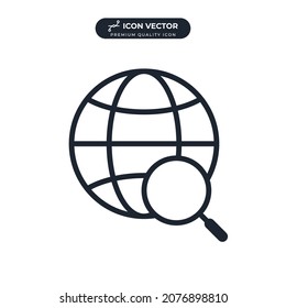 plantilla de símbolo de icono de outsourcing para ilustración vectorial de colección de diseño gráfico y web