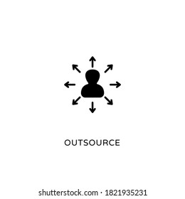 Outsource icon in vector. Logotype