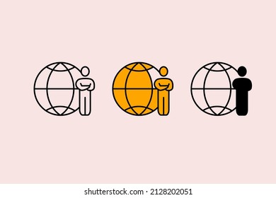 outsource icons symbol vector elements for infographic web