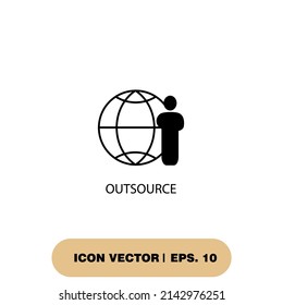 outsource icons  symbol vector elements for infographic web