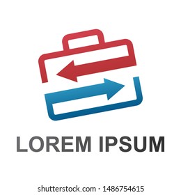 outsource logo. outsourcing logo. search job logo