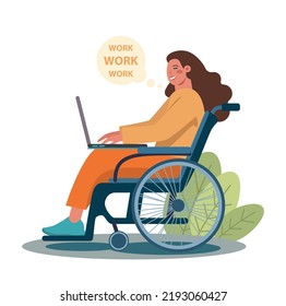 Concepto de externalización. Delegación de teletrabajo y proyectos, trabajo de empleados desde casa o globalmente. Idea nómada digital. Ilustración vectorial plana