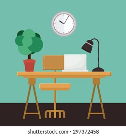 Outsourcing digital design, vector illustration eps 10