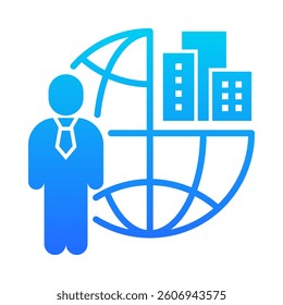 Outsourcing Icon Element for Design