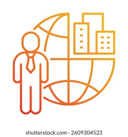 Outsourcing Icon Element for Design