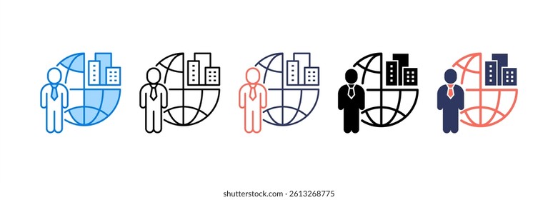 Outsourcing Icon Element for Design