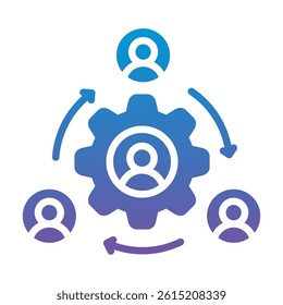 Outsourcing Icon Element For Design