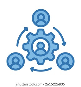 Outsourcing Icon Element For Design