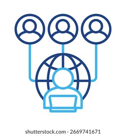 Elemento De Ícone De Terceirização Para Design