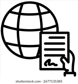 Outsourcing Icon Element For Design