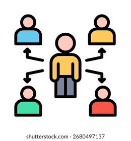 Elemento De Ícone De Terceirização Para Design