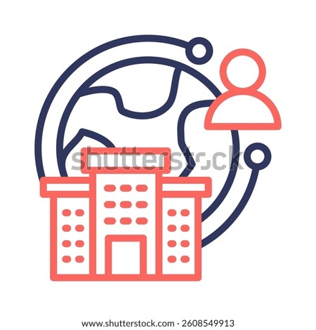 Outsourcing Icon Element for Design