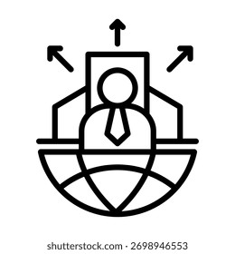 Outsourcing Icon Element Para Diseño Y Vector