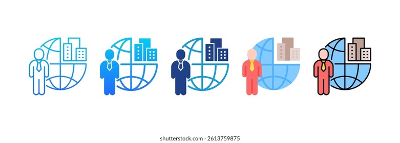 Outsourcing icon sheet multiple style collection