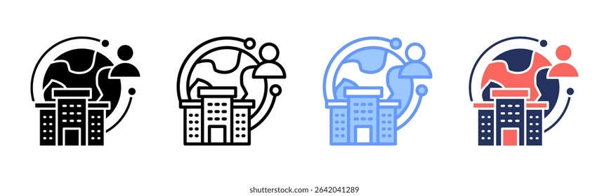 Outsourcing icon sheet multiple style collection