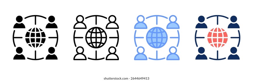 Outsourcing icon sheet multiple style collection