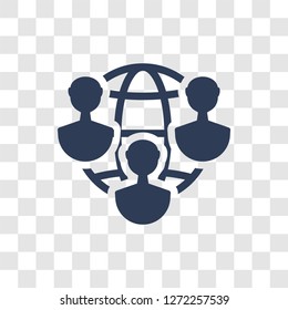 outsourcing icon. Trendy outsourcing logo concept on transparent background from General  collection