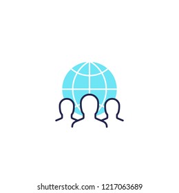 outsourcing icon, vector design