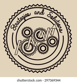 Outsourcing icons digital design, vector illustration eps 10