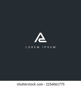 Outstanding creative unique letter AD DA logo monogram icon design vector element.