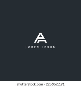 Hervorragendes kreatives, einzigartiges AP PA Logo Monogram Icon Design Vektorelement.