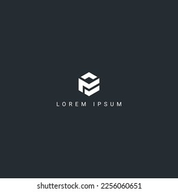 Outstanding creative unique letter CM MC logo monogram icon design vector element.