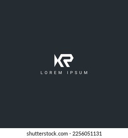 Outstanding creative unique letter KP PK logo monogram icon design vector element.