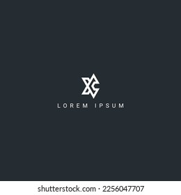 Outstanding creative unique letter XC CX logo monogram icon design vector element.