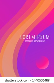 Outstanding fluid flow abstract background with colorful,cool dynamic geometric shape background design,trendy poster design
