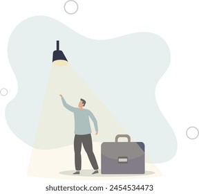 outstanding high performance employee, ambition or opportunity .flat vector illustration.
