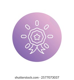 Outstanding icon vector stock illustration