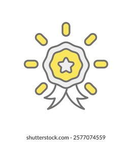 Outstanding icon vector stock illustration
