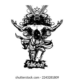 Outstanding illustrations for streetwear design, merchandise, fashion or stickers and tattoos in vector format