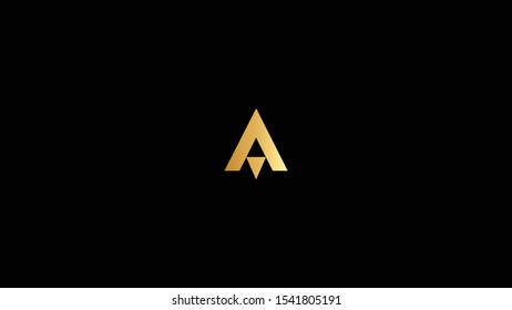 Outstanding A letter logo design template vector illustration minimal design 