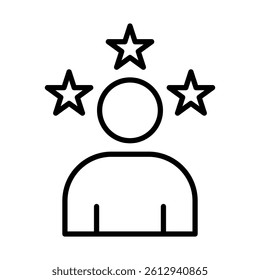 Outstanding Medal Vector Line Icon Design