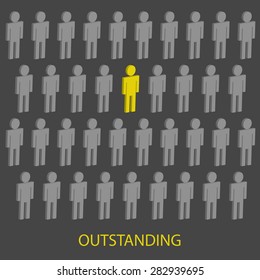 Outstanding person,Vector