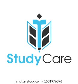 Outstanding professional elegant study care colorful vector logo design template with high resolution