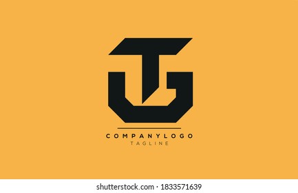 Outstanding professional elegant TG initial based Alphabet icon logo
