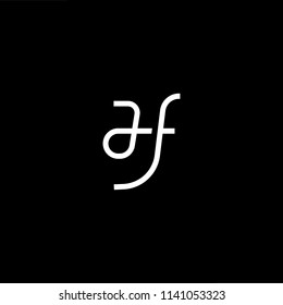 Outstanding professional elegant trendy awesome artistic black and white color HF FH initial based Alphabet icon logo.