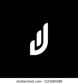 Outstanding professional elegant trendy awesome artistic black and white color JW WJ initial based Alphabet icon logo.