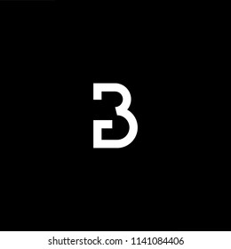 Outstanding professional elegant trendy awesome artistic black and white color JB BJ initial based Alphabet icon logo.