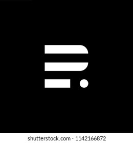 Outstanding professional elegant trendy awesome artistic black and white color BI IB initial based Alphabet icon logo.