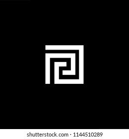 Outstanding professional elegant trendy awesome artistic black and white color PD DP PA AP initial based Alphabet icon logo.