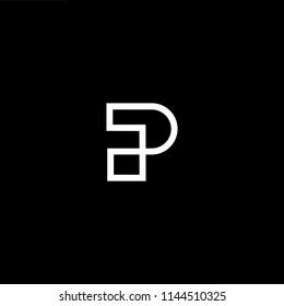 Outstanding professional elegant trendy awesome artistic black and white color PA AP initial based Alphabet icon logo.