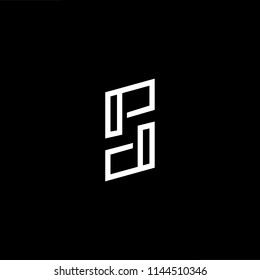 Outstanding professional elegant trendy awesome artistic black and white color PD DP initial based Alphabet icon logo.